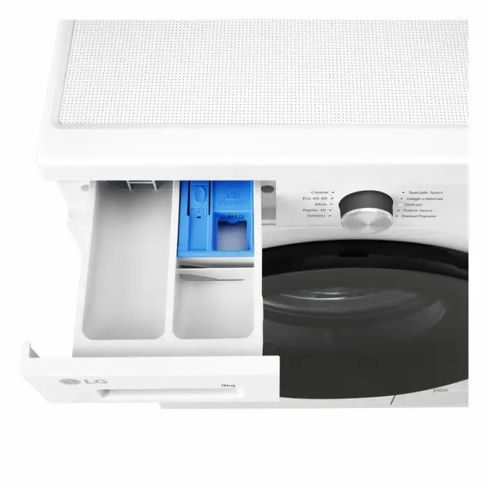 LG F4NX1009NWB Lavatrice smart 9kg, Classe A, 1400 giri, 6 Motion, Allergy Care, Bianca , 156184 , Immagine 17