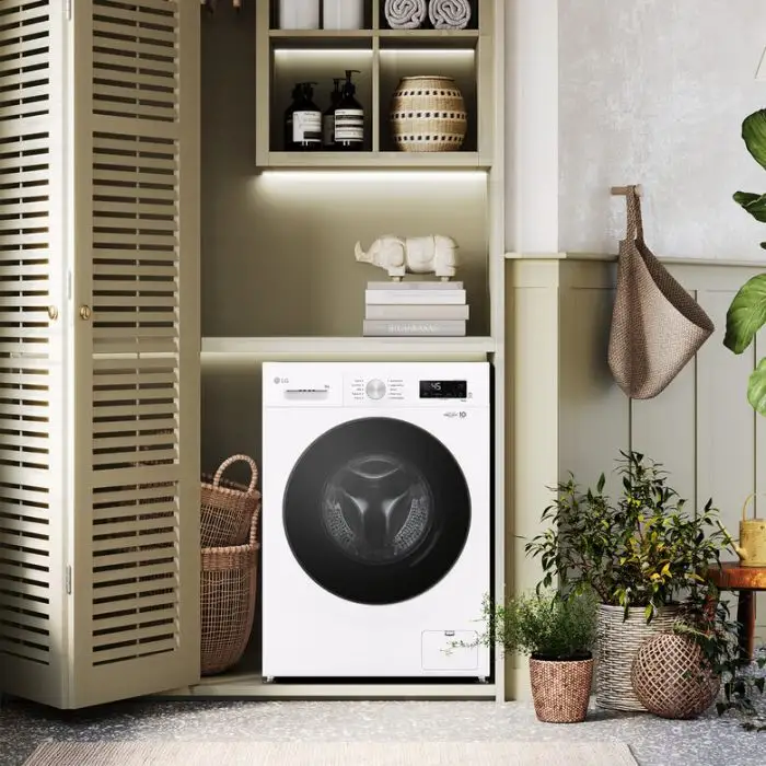 LG F4NX1009NWB Lavatrice smart 9kg, Classe A, 1400 giri, 6 Motion, Allergy Care, Bianca , 156184 , Immagine 8