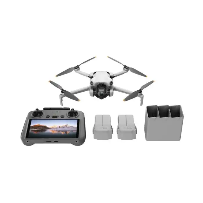 DJI Mini 4 Pro Fly More Combo (RC 2) Drone 4 rotori Quadrirotore 48 MP 3840 x 2160 Pixel 2590 mAh Nero, Bianco main product photo