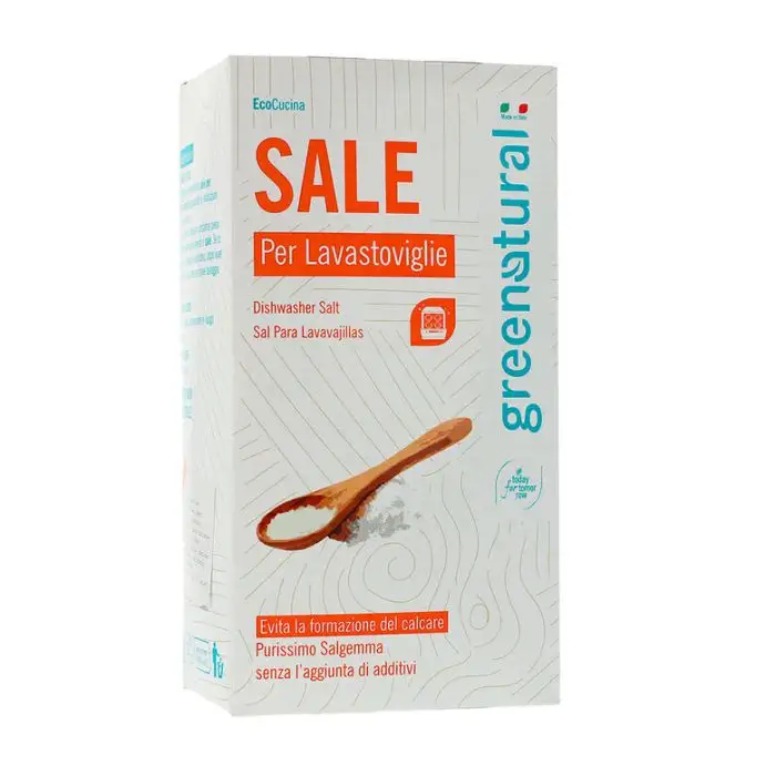 Greenatural PRO991 detersivo per lavastoviglie 1000 kg 1 pz Sale per lavastoviglie Cristallo main product photo