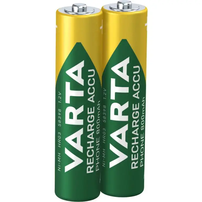 Varta Recharge Accu Phone AAA 800 mAh Blister da 2 (Batteria NiMH Accu, Micro, ricaricabile) main product photo