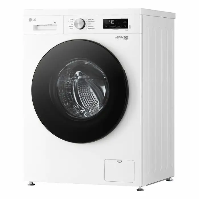 LG F4NX1009NWB Lavatrice smart 9kg, Classe A, 1400 giri, 6 Motion, Allergy Care, Bianca , 156184 , Immagine 12