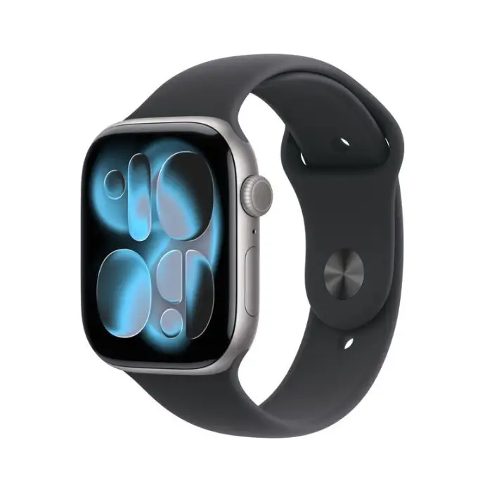 Apple Watch Series 11 GPS + Cellular 46mm Cassa Alluminio Grigio Siderale con Sport Band Nero - M/L main product photo