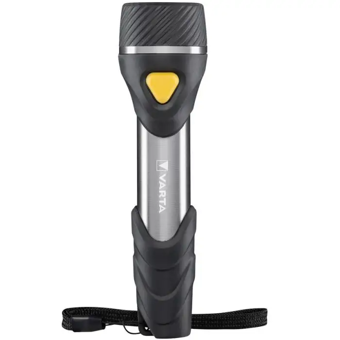 Varta Day Light Multi LED F20 LED Flashlight (incl. 2x Longlife Power AA e cordino, a prova d'urto) argento/nero per la casa, per tutti i giorni, per le interruzioni di corrente main product photo
