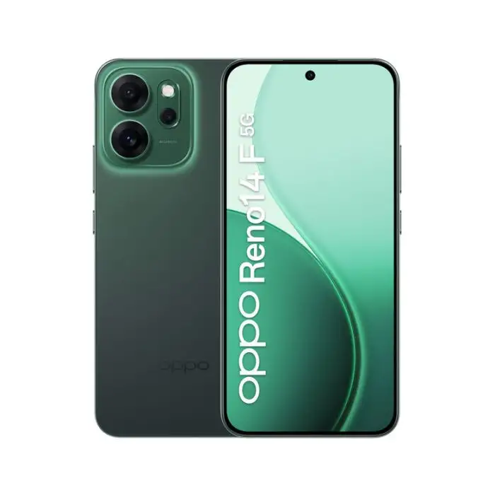 OPPO 14 F 5G Reno14 F Smartphone 5G 16,7 cm (6.57") Doppia SIM Android 15 USB tipo-C 8 GB 256 GB 6000 mAh Verde main product photo
