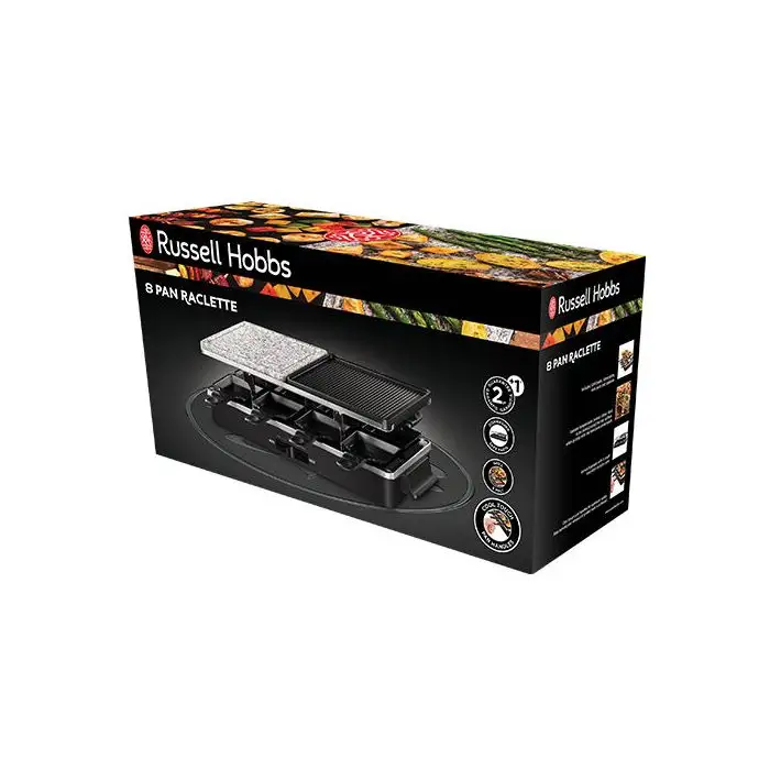 Russell Hobbs Multi Raclette 3 in 1 griglia per raclette 8 persona(e) 1400 W Nero , 138595 , Immagine 4