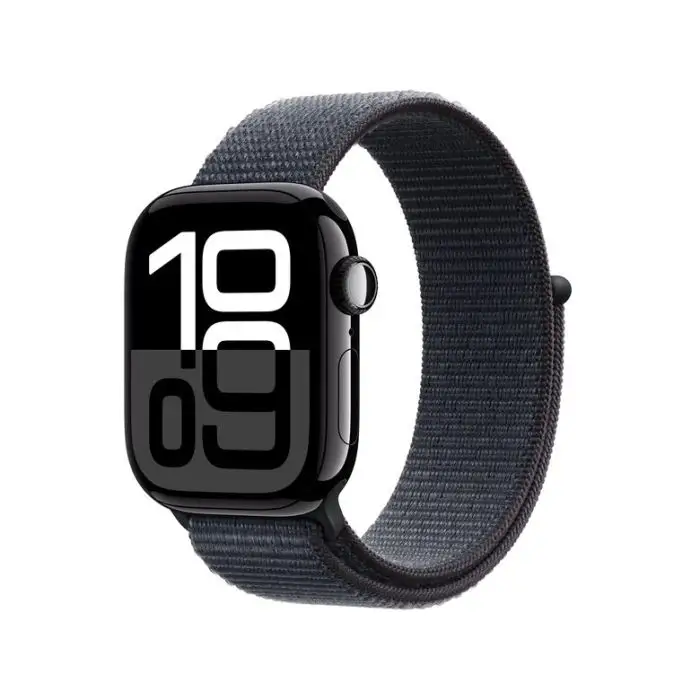 Apple Watch Series 10 Serie 10 GPS Cellular 42mm Cassa in Alluminio color Jet Black con Sport Loop