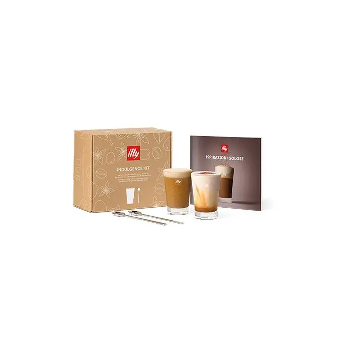 Illy Collection Kit Indulgence Caffé Cappuccino 2 Bicchieri 170ml + 2 Cucchiaini + Ricettario main product photo