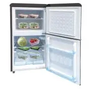 DCG Eltronic MF110BCDP Frigorifero con Congelatore Libera installazione Doppia Porta 110 L Nero