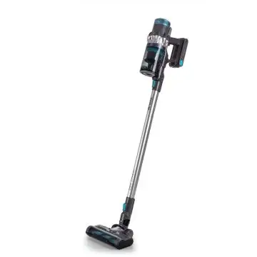 Ariete 2704 22V Lithium Digital Panel, Scopa elettrica senza filo, Cordless, Voltaggio 22,2V, Capacità serbatoio 1L, Spazzola motorizzata, Blu , 160009