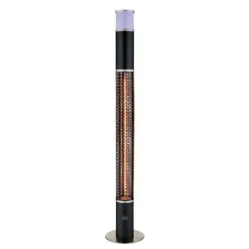 DCG Eltronic SA9321 Termoventilatore al Carbonio Waterproof Luci Led e Cassa Bluetooth 2000W , 138033