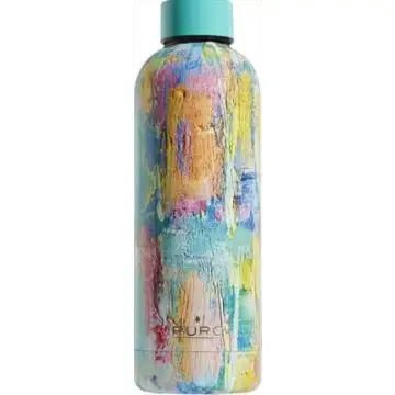 PURO WB500STREETDW2LBLUE borraccia Bicicletta, Uso quotidiano, Fitness, Trekking, Sport 500 ml Acciaio inossidabile , 128644