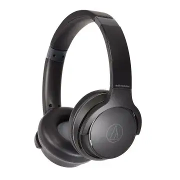 Audiotechnica ATH-S220BTK Cuffie Bluetooth fino a 60 ore Compatibili con Google Assistant e Siri , 141133