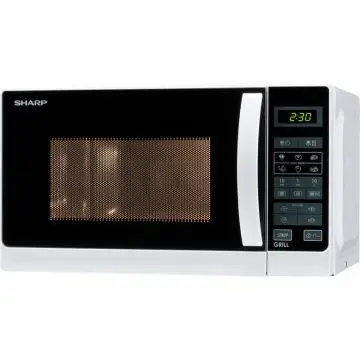 Sharp Home Appliances R-642 WW Superficie piana Microonde con grill 20 L 800 W Bianco , 78895