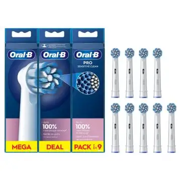 Oral-B Testine Di Ricambio Pro Sensitive Clean, Confezione Da 9 Testine , 149887