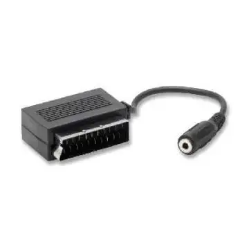 nuovaVideosuono Scart-3.5mm M-F Cavo SCART SCART (21-pin) Nero , 23987