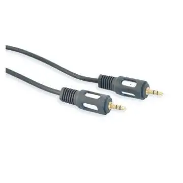 nuovaVideosuono 3.5mm 1.5m M-M cavo audio 1,5 m Nero , 67435