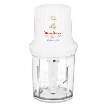 Moulinex DJ3001 Moulinette Compact, 270 W, 43 Decibel, plastica, Bianco , 116782
