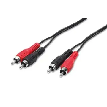 nuovaVideosuono 3/09 cavo audio 5 m 2 x RCA Nero, Rosso , 104047