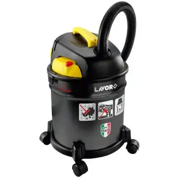 Lavorwash Freddy Bidone Aspiratutto Nero, Giallo , 94452