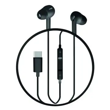 Hyundai HN-AUTYCB cuffia e auricolare Cablato In-ear Musica e Chiamate USB tipo-C Nero , 160490