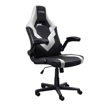 Trust GXT 703W RIYE Sedia per gaming universale Nero, Bianco , 150810
