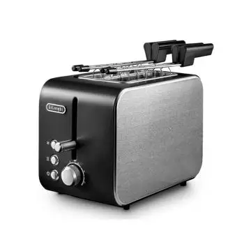 De’Longhi CTX 2203.BK tostapane 2 fetta/e 550 W Nero, Argento , 135808