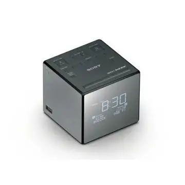 Sony XDRC1DBP radio Orologio Nero, Argento , 125050