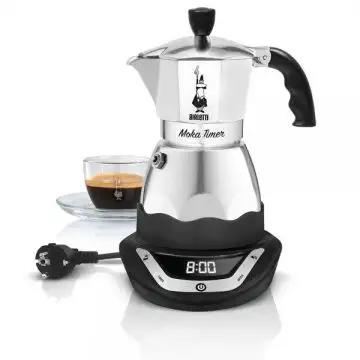 Bialetti EAsy Timer 6 Manuale Boccale per moca elettrico 0,5 L , 105858