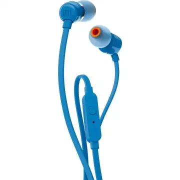 JBL T110 Auricolare Cablato In-ear Musica e Chiamate Blu , 107736