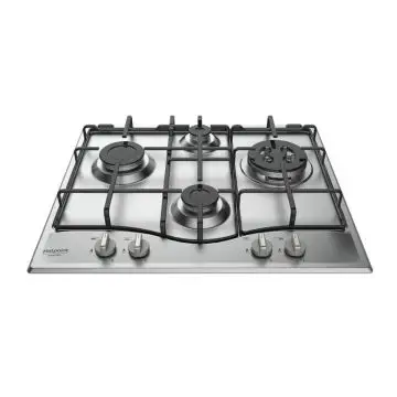 Hotpoint PCN 642 T/IX/HAR piano cottura Acciaio inossidabile Da incasso 60 cm Gas 4 Fornello(i) , 105593