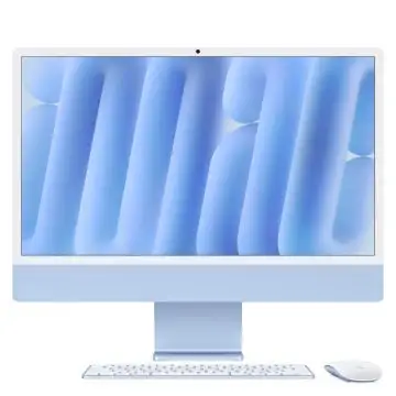 Apple iMac 24"Retina Display 4,5K, Chip M4 con CPU 10‑core, GPU 10‑core, 16GB, 512GB SSD, Blu , 156409