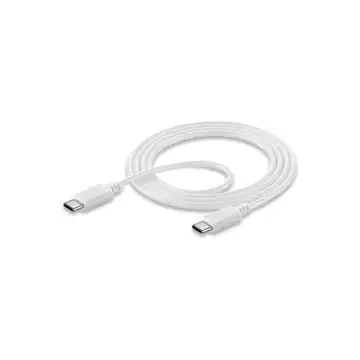 Cellularline USB-C to USB-C DATA CABLE Cavo USB-C/USB-C per ricarica e sincronizzazione dati Bianco , 102234