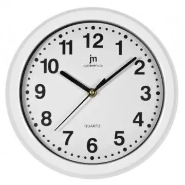 Lowell Justaminute 00710 Orologio da parete in quarzo Cerchio Bianco , 107130