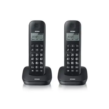 Brondi Gala Twin Telefono DECT Identificatore di chiamata Nero , 107231