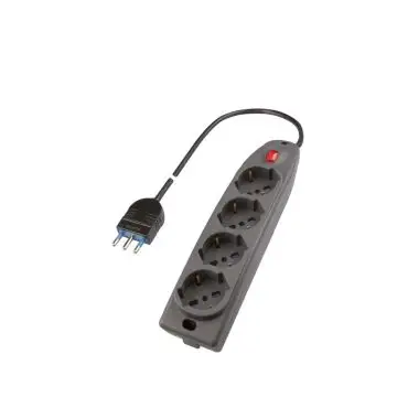 Poly Pool PP0421.2 prolunghe e multiple 1,5 m 4 presa(e) AC Interno Nero , 103844