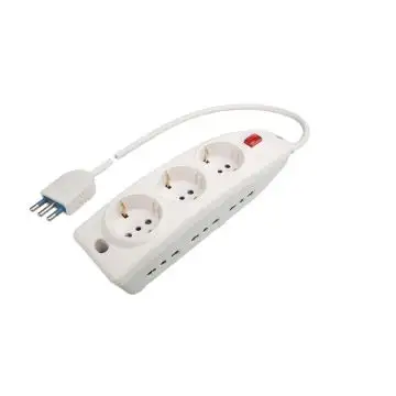 Poly Pool PP0545 prolunghe e multiple 1,5 m 6 presa(e) AC Interno Bianco , 103846