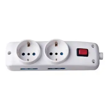 nuovaVideosuono 30/26 prolunghe e multiple 1,5 m 6 presa(e) AC Interno Bianco , 103676