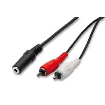 nuovaVideosuono 2/00 cavo audio 1,5 m 3.5mm 2 x RCA Nero, Rosso, Bianco , 103657