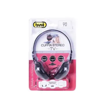 Trevi HTV 636 Cablato Cuffie A Padiglione Nero , 107499