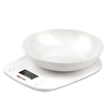 Girmi PS01 Bianco Superficie piana Rotondo Bilancia da cucina elettronica , 108122