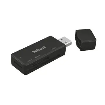 Trust NANGA lettore di schede USB 3.2 Gen 1 (3.1 Gen 1) Type-A Nero , 119352