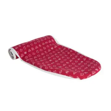 Lelit PA703 rivestimento per asse da stiro Imbottitura per copriasse da stiro Cotone, Poliestere Rosso, Bianco , 109793