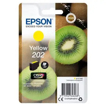 Epson Kiwi Singlepack Yellow 202 Claria Premium Ink , 127868