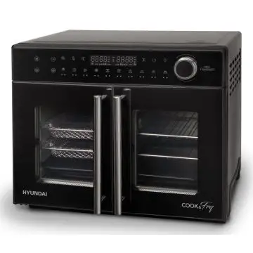 Hyundai CHN-FF30TGB friggitrice Doppia 30 L Indipendente 2400 W Friggitrice ad aria calda Nero , 154849