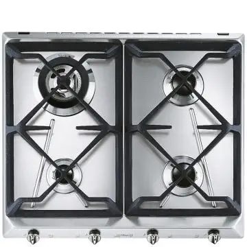 Smeg SRV564GH3 piano cottura Acciaio inossidabile Da incasso 60 cm Gas 4 Fornello(i) , 92945