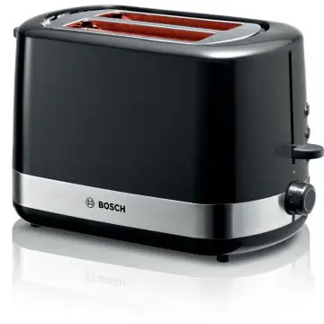 Bosch TAT6A513 tostapane 2 fetta/e 800 W Nero, Acciaio inossidabile , 147752