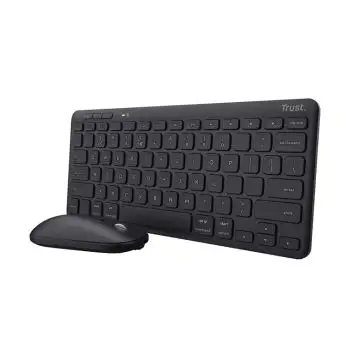 Trust Lyra tastiera Mouse incluso RF senza fili + Bluetooth QWERTY Italiano Nero , 146071