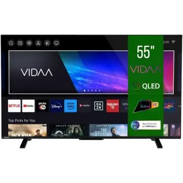 Toshiba Smart TV 55'' QLED 55QV2363DA, VIDAA TV QLED 4K 55 Pollici, Compatibile con Alexa, DVB-T2, Tecnologia LED, Dolby Vision HDR10, HDMI 2.1 , 162132