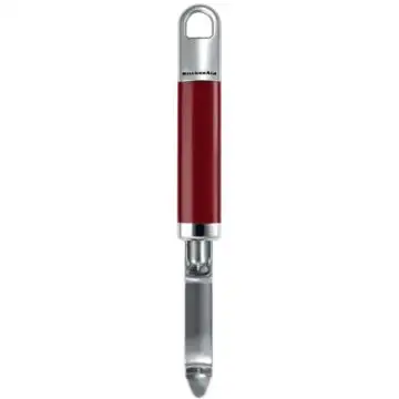 KitchenAid KGEM3112ER Frutta e ortaggi Pelapatate dritto Rosso, Acciaio inox , 102847